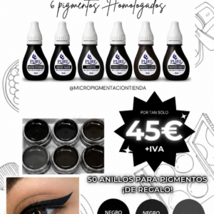 PACK PIGMENTOS HOMOLOGADOS MICROPIGMENTACIÓN OJOS