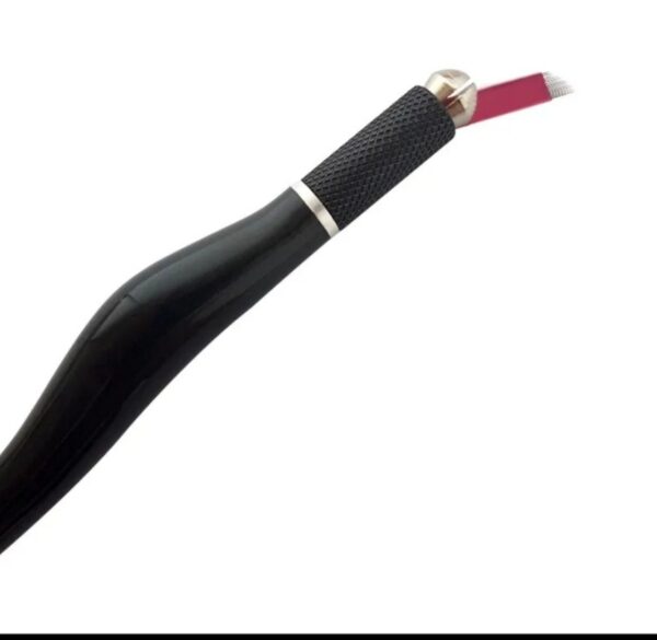 PLUMA MICROBLADING ACERO NEGRO