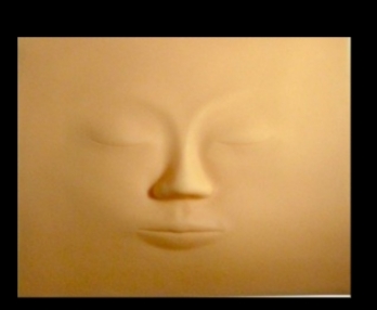 PLANTILLA 3-D PRACTICAS ROSTRO HUMANO EN RELIEVE MICROPIGMENTACION