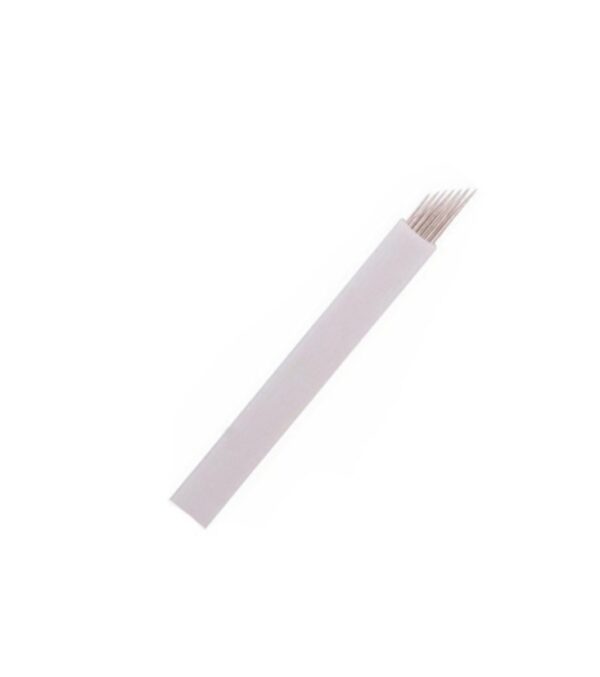 10 AGUJAS MICROBLADING 7 PINS BISELADAS