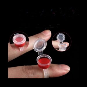 25 ANILLOS PORTA-PIGMENTOS CON TAPA DE SILICONA