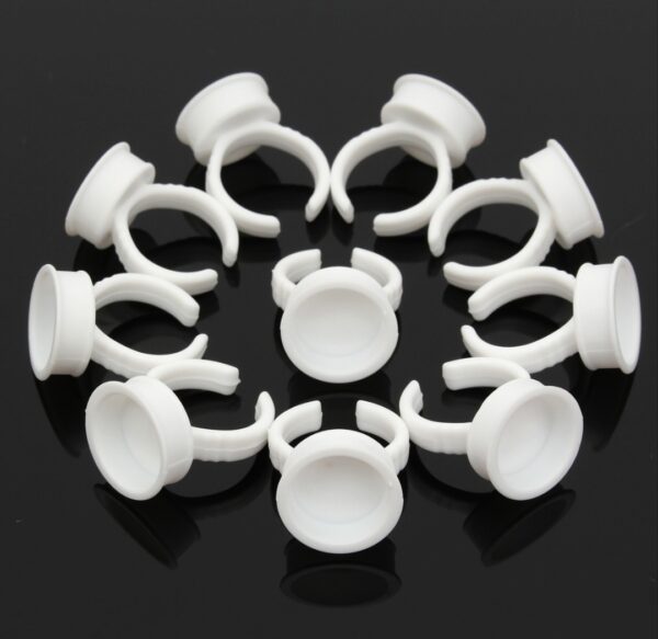 50-25 ANILLOS PORTAPIGMENTOS COLOR BLANCO